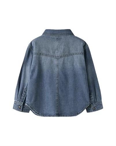 Name It - Blue Denim Skjorte - Medium Blue Denim